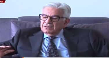 Defense Minister Khawaja Asif's Media Talk in Islamabad