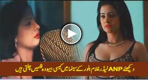 Dekhiye ANP Leader Ghulam Ahmad Bilour Ke Cinema Mein Kaisi Behuda Filmein Chalti Hain