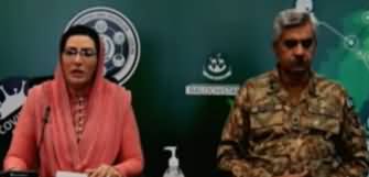 DG ISPR Major Gen Babar Iftikhar & Firdous Ashiq Awan Joint Press Conference On Coronavirus