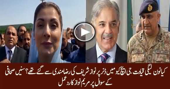 Did PMLN Delegation Participate In Meeting With Army Chief With Nawaz Sharif Consent? Maryam Nawaz Replies
