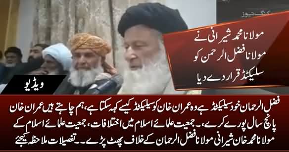Differences in JUIF: Maulana Muhammad Khan Sherani Declares Maulana Fazlur Rehman 