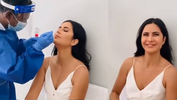 Doctor Taking Nose Swab From Katrina Kaif, She Tests Positive For Covid-19