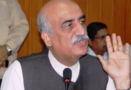 Don't Try to Stop Imran Khan's Long March, It will Be Dangerous For Democracy - Khursheed Shah