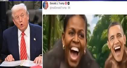 Donald Trump refuses to apologize for posting insulting video of Obama and his wife