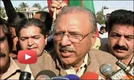 Dr Arif Alvi Talking To Media in Karachi After Being Lathi Charged - 29th December 2013