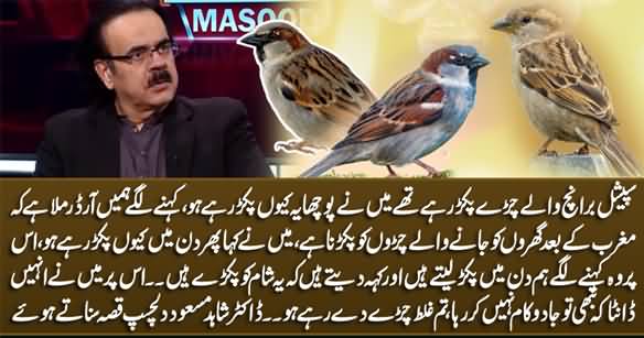 Dr. Shahid Masood Shares Interesting Incident Why Special Branch Officials Were Catching Sparrows