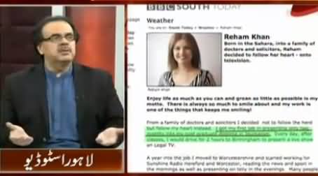 Dr. Shahid Masood Views on Reham Khan's Fake Degree Issue