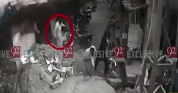 Dramatic CCTV Footage Shows Moment Earthquake Hits Pakistan And A Man Luckily Escaped