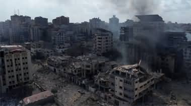Drone footage shows scale of Gaza damage after Israeli strikes