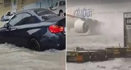 Dubai left underwater as torrential rain floods airport, roads and shopping malls