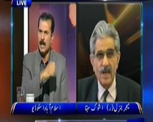 Dunya @ 8 with Malick (Kiya America Aur India Pakistan Ki Khilaaf Ek Saath Khare Honge?) - 14th October 2013