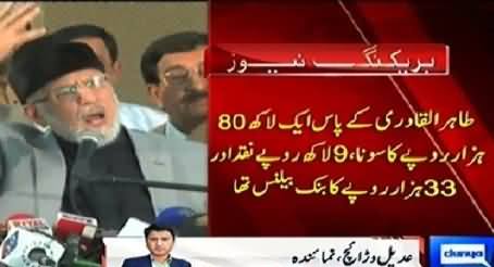 Election Commission Issues the Details of Dr. Tahir ul Qadri Assets in 2003 - 04