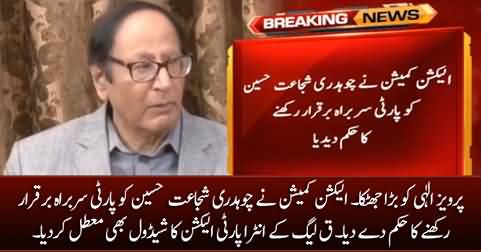 Election Commission orders PMLQ to retain Chaudhry Shujaat Hussain as party head