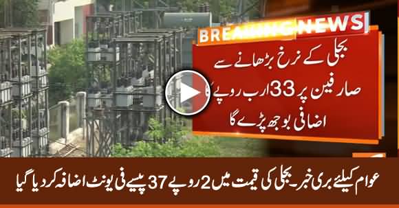 Electricity Tariff Increased by 2 Rupee 37 Paisa Per Unit , Detailed Report