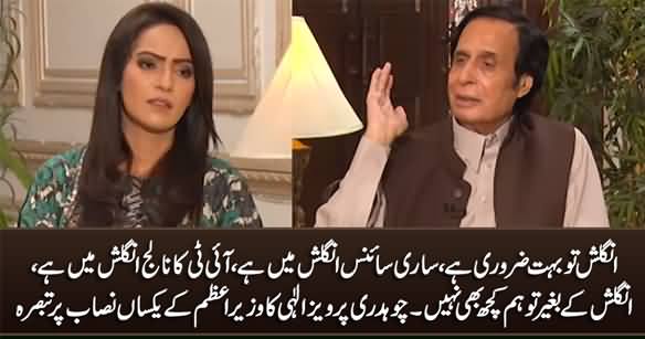 English Is Necessary, We Are Nothing Without English - Pervez Elahi's Comments on PM's Single National Curriculum