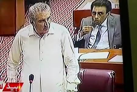 Exchange of Funny Words Between Shah Mehmood Qureshi & Speaker Ayaz Sadiq in Parliament