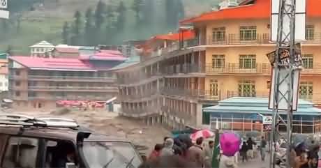 Exclusive Footage: New Honeymoon Hotel Kalam swept away in flood in minutes