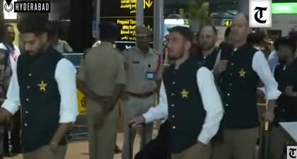 Exclusive footage of Pakistan’s Cricket team's arrival in India for ODI World Cup 2023