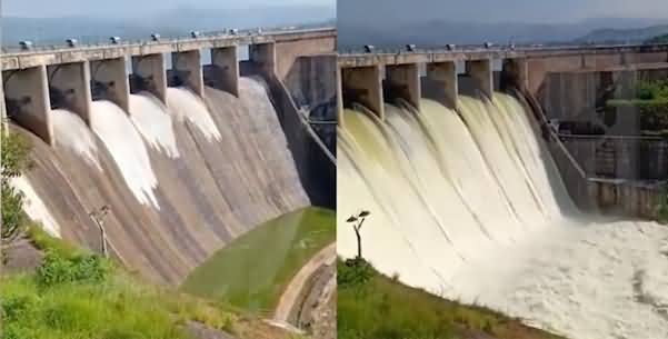 Exclusive Footage Of Rawal Dam's Spillways Being Opened