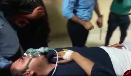 Exclusive footage of Shahbaz Gill being shifted in PIMS hospital