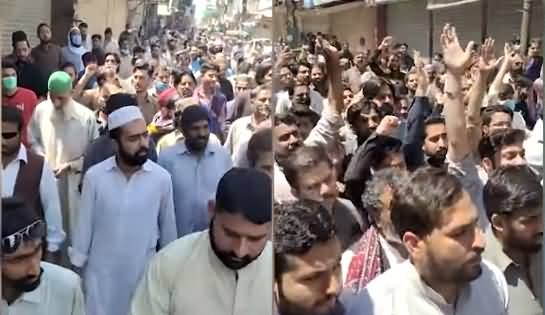 Exclusive: Huge Number of TLP Protesters Gather At Sheikh Rasheed's Residence Lal Haveli