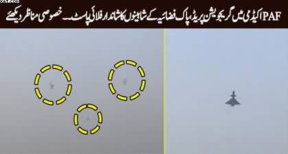 Exclusive scenes of stunning Fly-past by Pakistan Air Force hawks