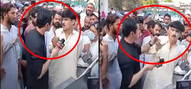 Exclusive Video: Anchor Iqrar ul Hassan Slapped A Citizen in Public