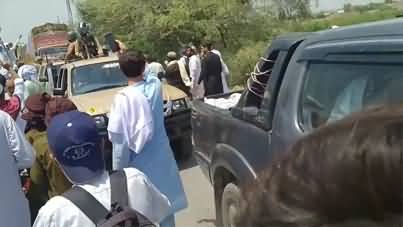 Exclusive video: Army convoy faces public outrage in Lakki Marwat