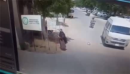 Exclusive Video: CCTV footage of blast in Karachi University