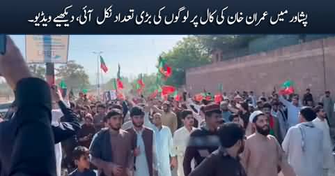 Exclusive video: Huge rally in Peshawar on Imran Khan's call