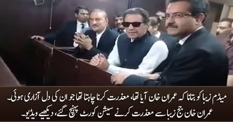 Exclusive video: Imran Khan in Judge Zeba's court to offer apology