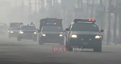 Exclusive Video: Pakistan & England cricket teams reached Multan Stadium with heavy protocol