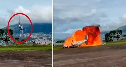 Exclusive video: Small plane crashes during takeoff in Venezuela, 2 dead