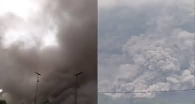 Exclusive Video: Volcano spews giant ash clouds in Indonesia
