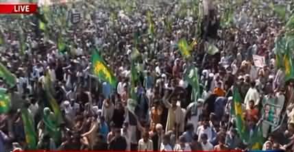 Exclusive view of crowd at PMLN jalsa in Dera Ghazi Khan