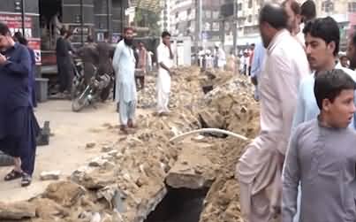 Explosion at Lasbela Chowk Karachi, 8 injured, several shops damaged