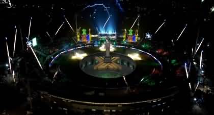 Eye catching fireworks display at opening ceremony of PSL 10