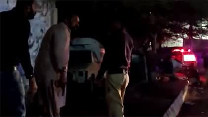 Eyewitness telling the details of terrorists attack on Karachi police office