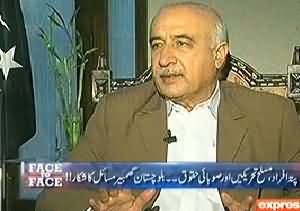 Face 2 Face (CM Balochistan Dr. Abdul Malik Exclusive Interview) – 20th March 2014