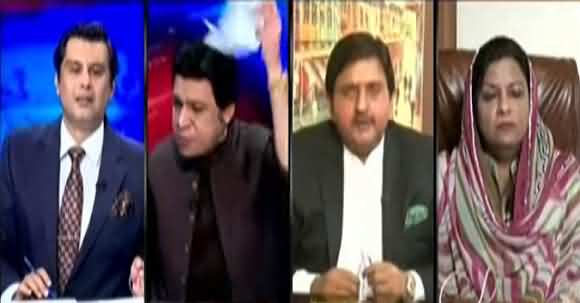 Faisal Vawda And Malik Ahmad Khan Of PMLN Extreme Verbal Fight Over Nawaz Sharif Departure