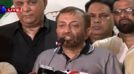 Farooq Sattar Media Talk After Rangers Raid At MQM Headquarter Nine Zero
