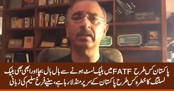 Farrukh Saleem Revealed How Pakistan Narrowly Escaped From Being Blacklisted By FATF