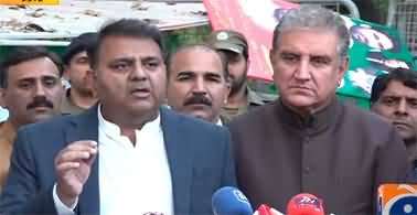 Fawad Chaudhry and Shah Mehmood Qureshi's Media Talk