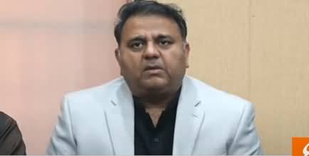 Fawad Chaudhry's press conference on elections demand & Chairman NAB resignation
