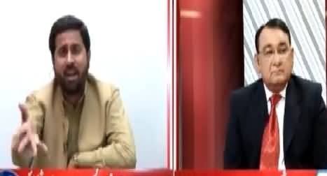 Fayaz-ul-Hassan Chohan Got Angry on Anchor For Defending Altaf Hussain
