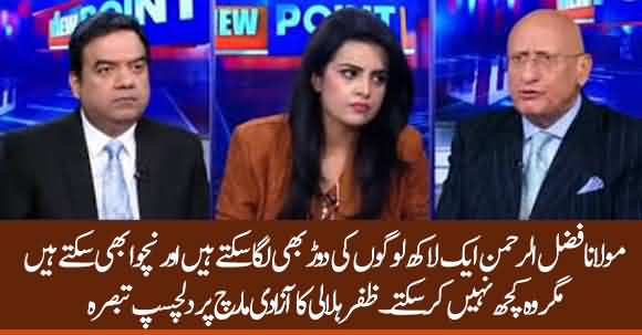 Fazal ur Rehman Can Bother People To Dance But Can't Topple Government - Zafar Hilaly