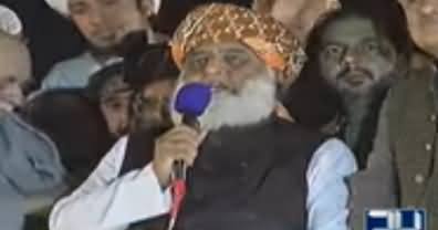 Fazal ur Rehman Latest Speech In Azadi March Jalsa - 4th November 2019