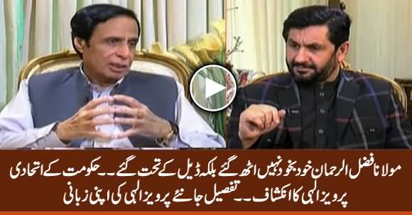 Fazlur Rehman Ended Azadi March With Deal - Pervez Elahi Revealed Deal Behind Azadi March
