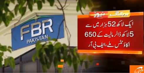 FBR Failed To Recover A Single Penny From 1.52 Lac Foreign Accounts