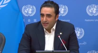 Federal Minister Bilawal Bhutto Zardari Press Conference at UNO